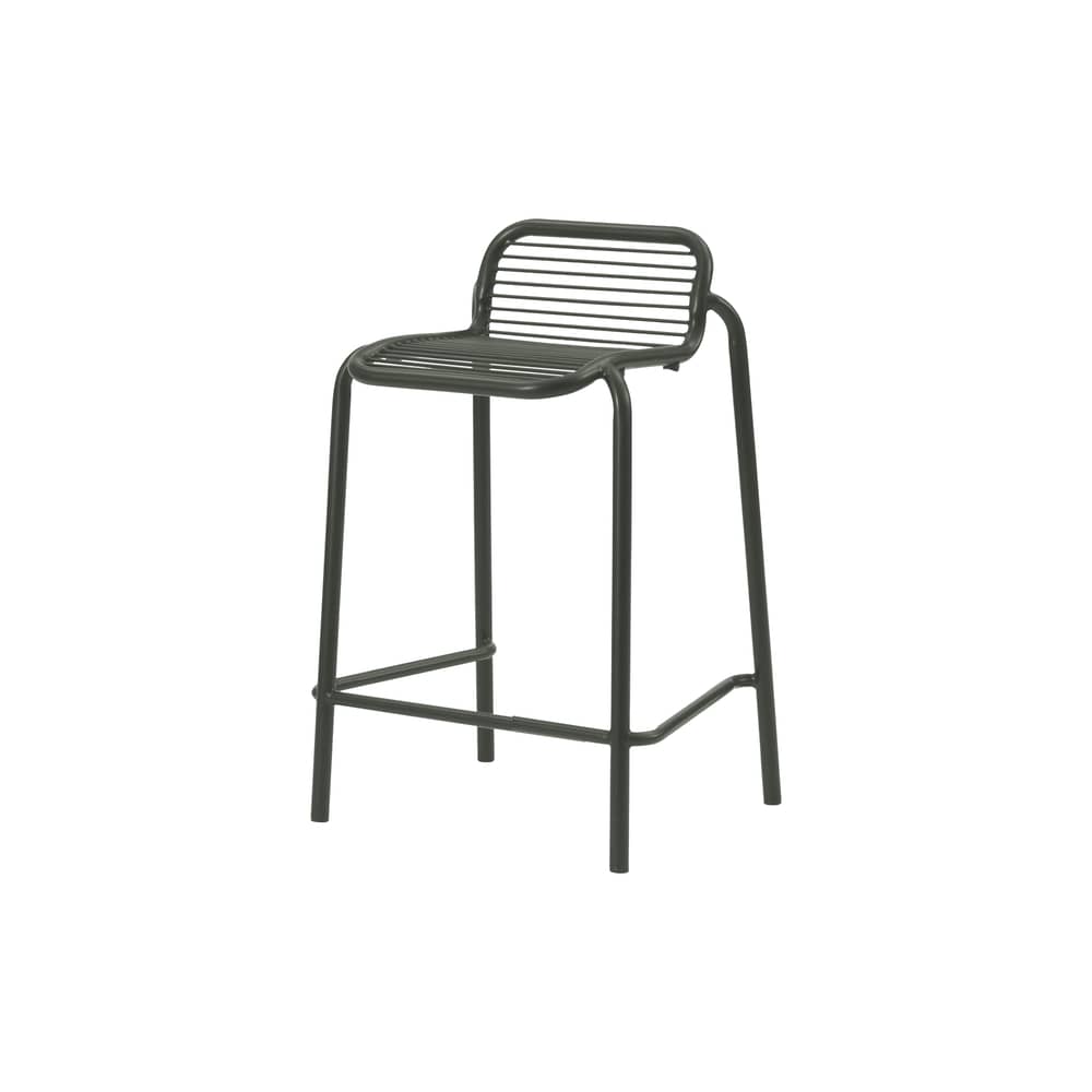 Tabouret de bar Vig métal vert / H 65 cm - Normann Copenhagen - Vert foncé - Acier thermolaqué