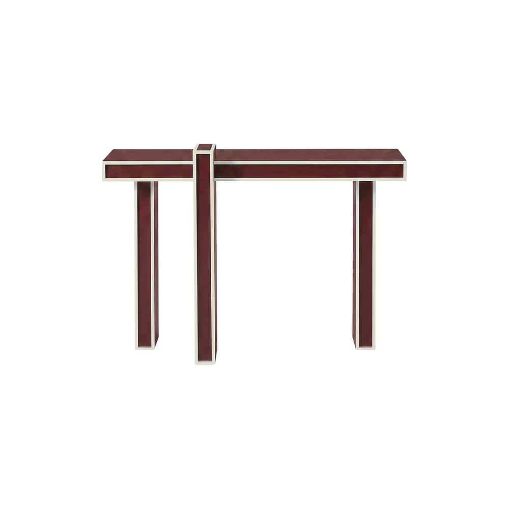 Lepid Console wood red / L 120 x H 85 cm - Kartell - Burgundy - Polyester-lacquered MDF