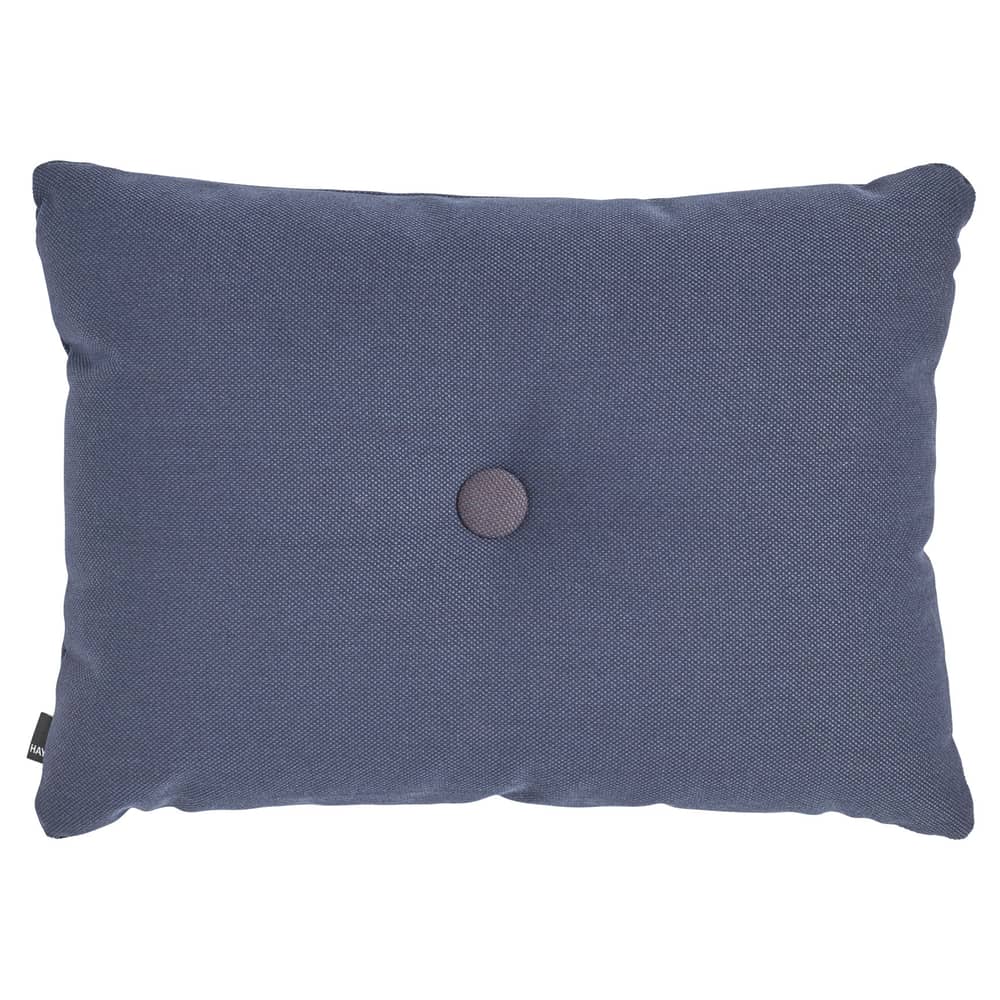 Coussin Dot - Steelcut Trio tissu bleu / 60 x 45 cm - Hay - Bleu Foncé - Tissu Kvadrat