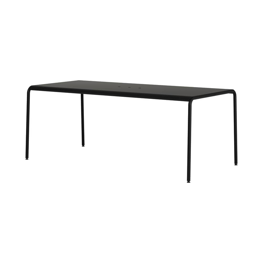 Panorama Rectangular table metal black / 190 x 90 cm - 8 places - TIPTOE - Graphite black - Powder coated steel