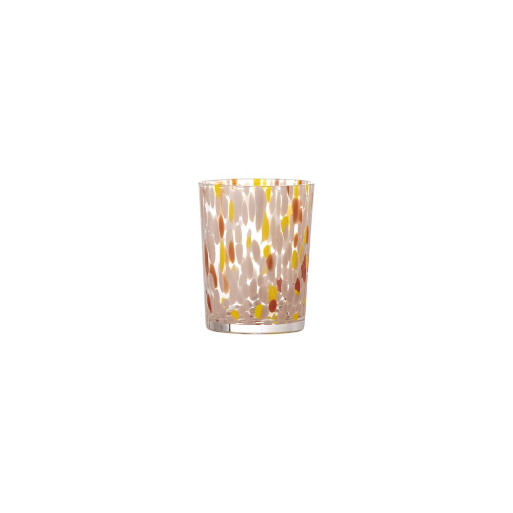 Verre Lilya verre rose / Ø 8 x H 10,5 cm - Bloomingville - Rose - Verre soufflé bouche