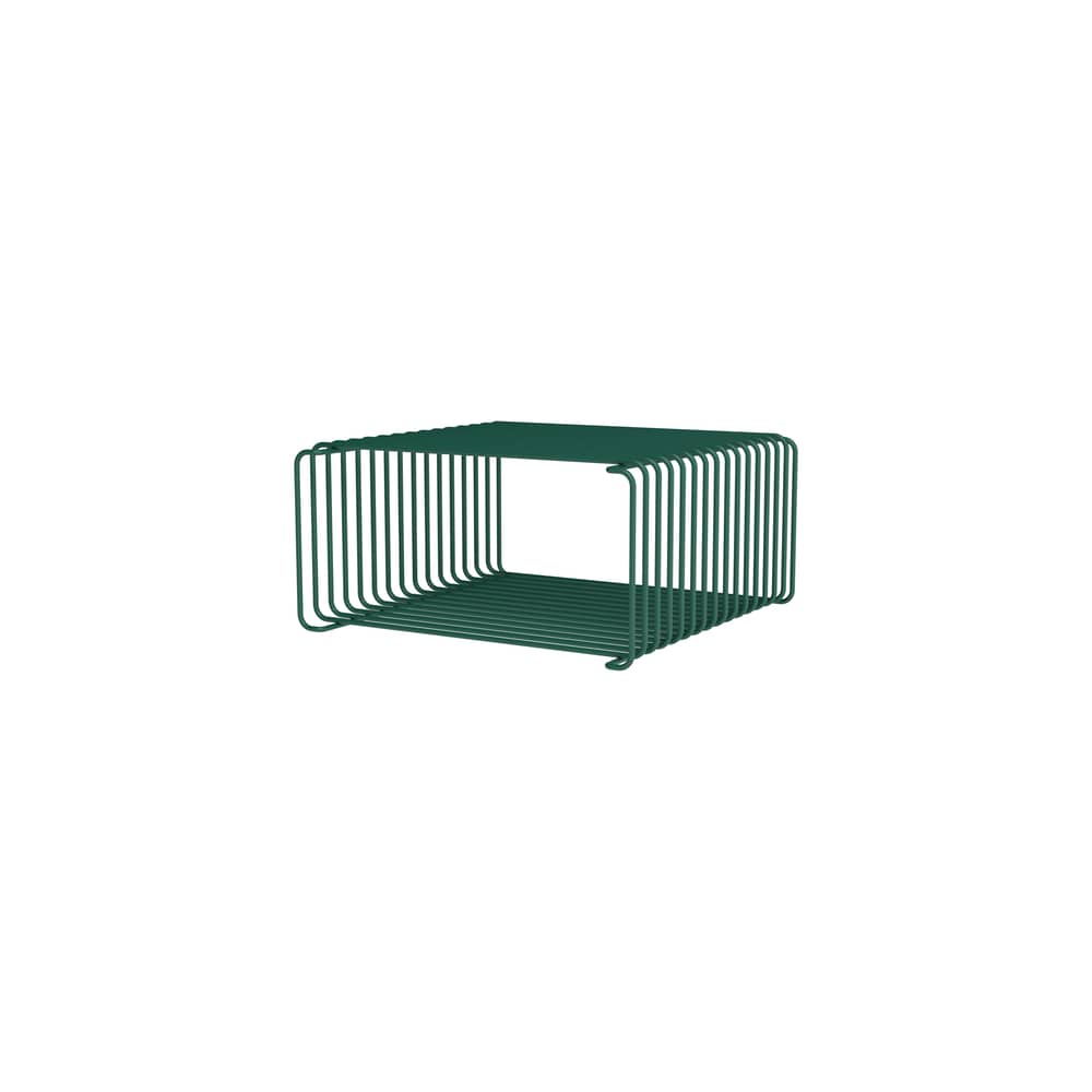 Etagère Panton Wire Single Half / 34,8 x H 17.2 x P 34,8 cm - Verner Panton, 1971 - MONTANA - Pine 136 - Fil d\'acier inoxydable laqué