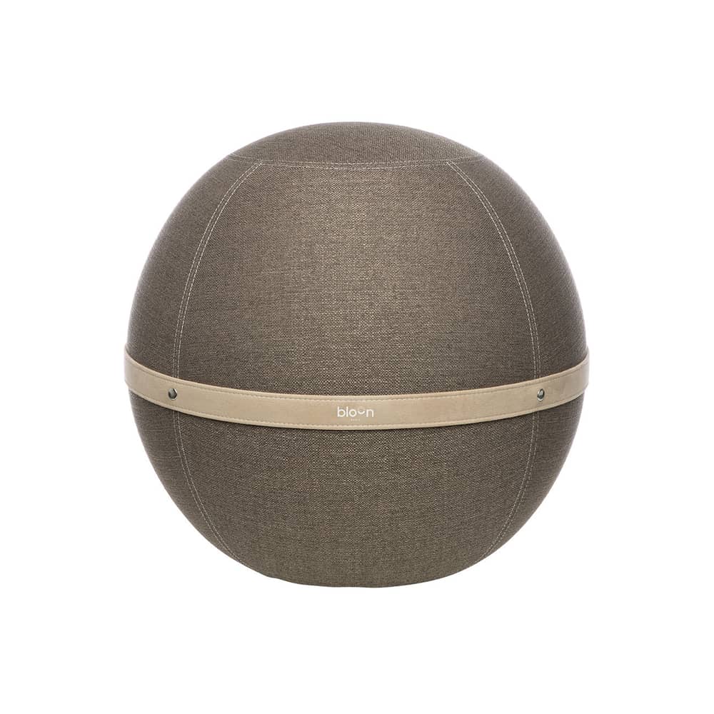 Sedia ergonomica Ballon Original Regular tessuto marrone beige / Ø 55 cm - BLOON PARIS - Neo - PVC, Tessuto poliestere