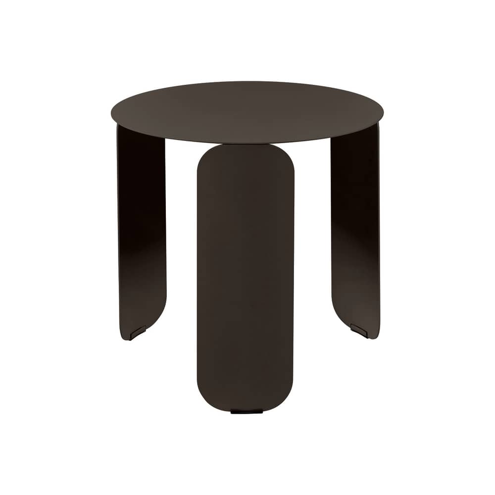 Table basse Bebop métal marron / Ø 45 x H 45 cm - Fermob - Tonka - Acier, Aluminium