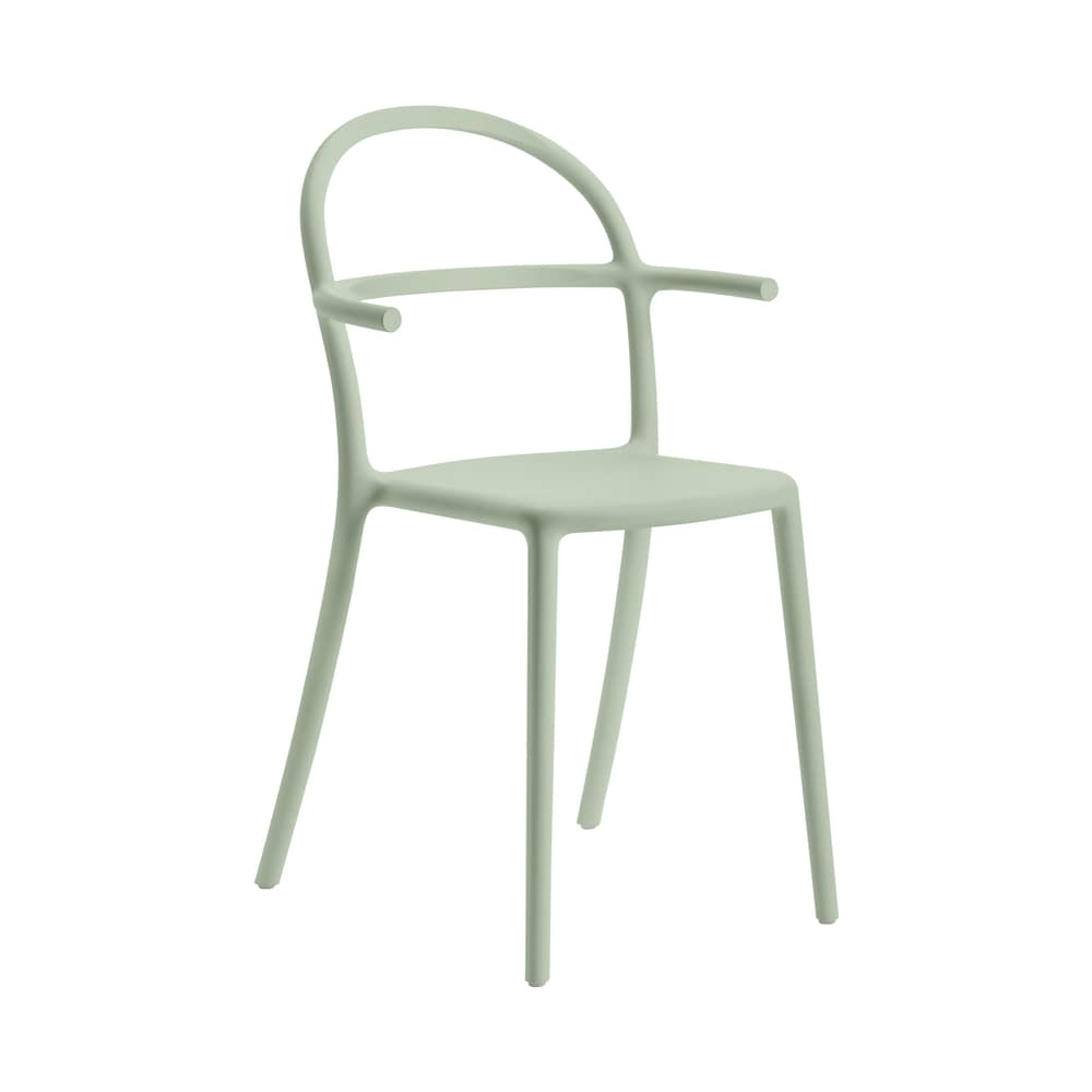 Fauteuil empilable Generic C plastique vert - Kartell - Vert sauge - Polypropylène