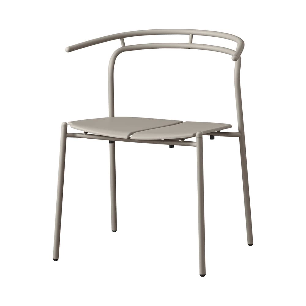 Fauteuil Novo métal multicolore / Métal / Modèle d\'exposition - AYTM - Taupe - Acier, Aluminium