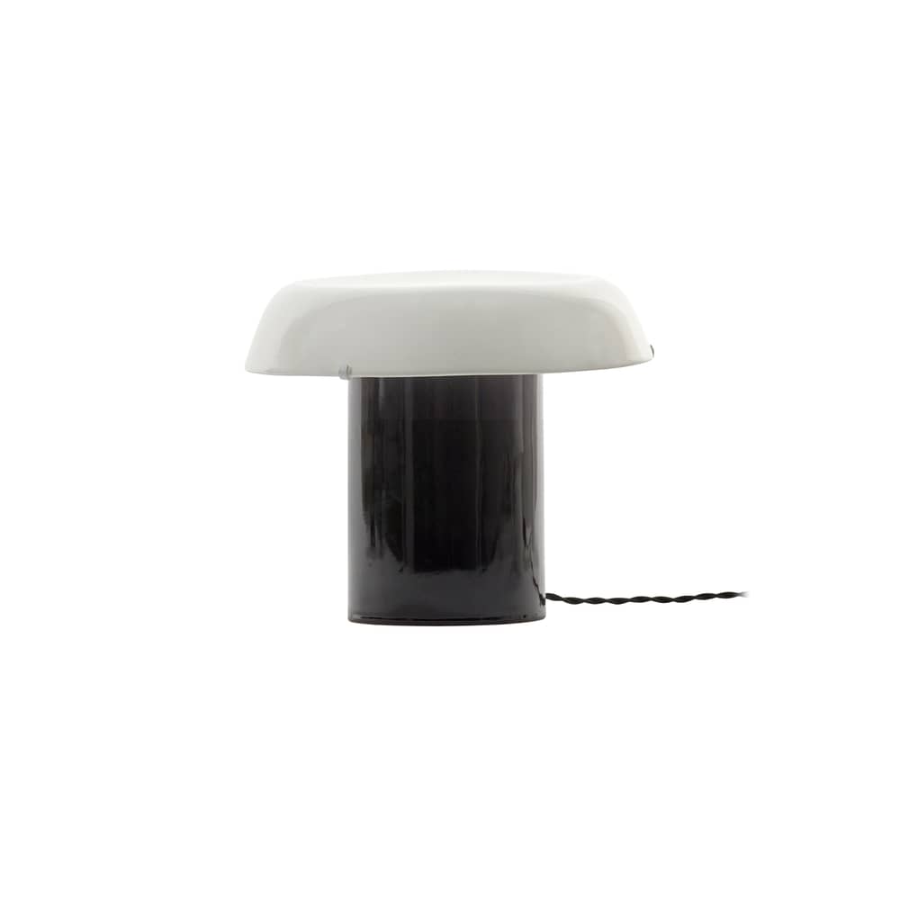 Lampe de table Céline n°1 céramique noir / Ø 27 x H 22.5 cm - Serax - N°1 / Noir & blanc - Grès émaillé, Porcelaine