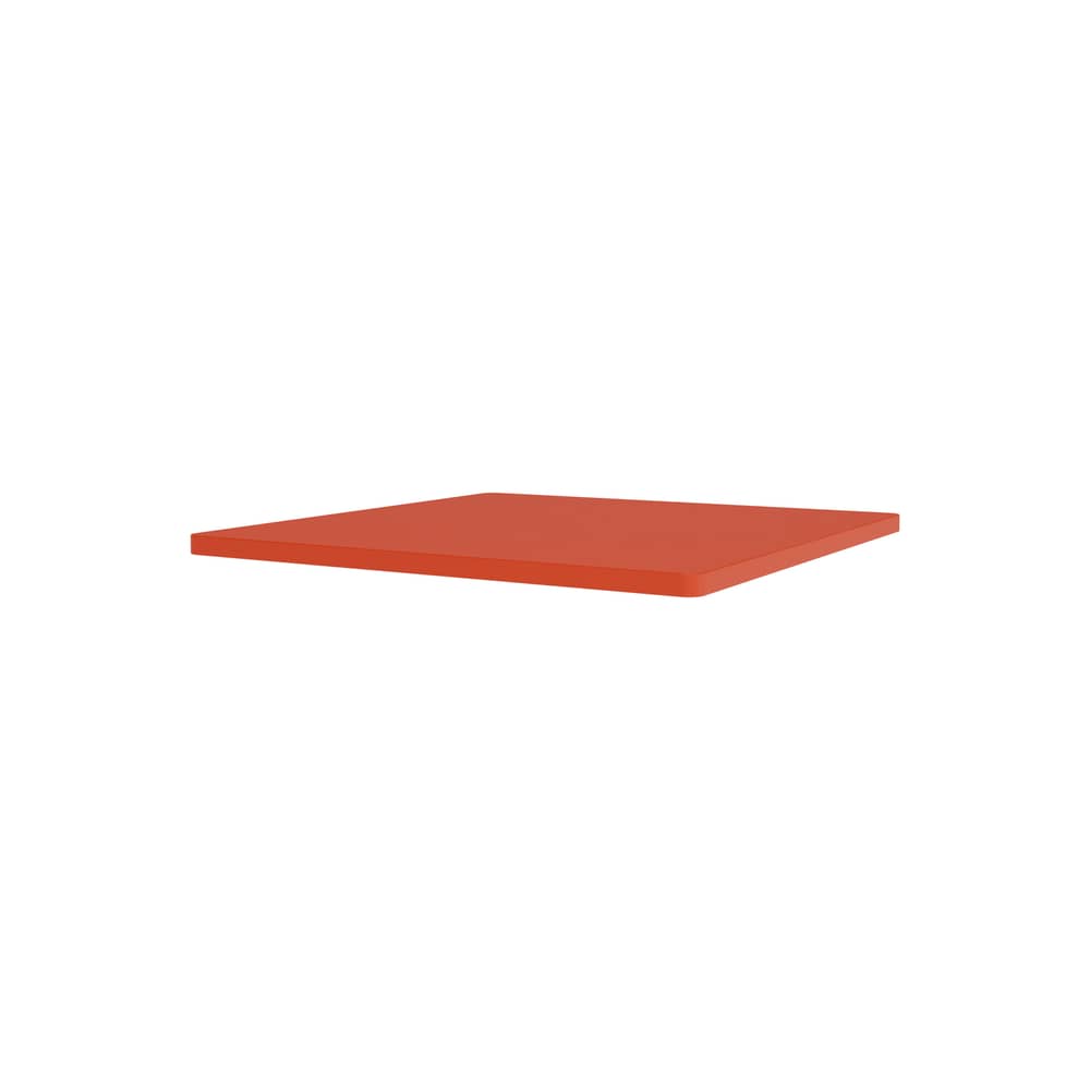 Accessorio  legno arancione / Piano/vassoio per Panton Wire Single - L 34,8 x P 34,8 cm - MONTANA - Eglantine 145 - MDF laccato
