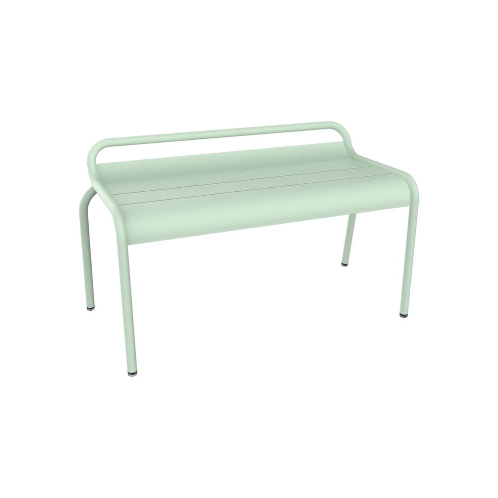 Banc empilable Luxembourg métal vert / Compact - 2 places / L 90 cm - Fermob - Menthe glaciale - Aluminium