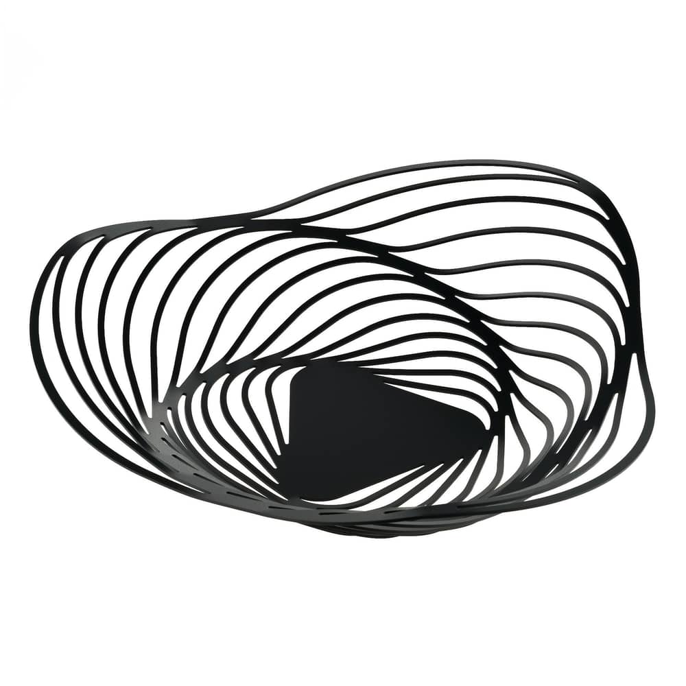 Centrotavola Trinity metallo nero / Ø 43 x H 10 cm - Alessi - Nero - Acciaio