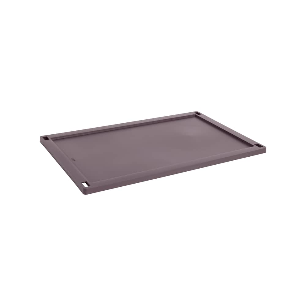 Couvercle  plastique rouge / Pour panier Colour Crate Large 35,5 x 54,5 cm - Hay - Bordeaux - Polypropylène recyclé