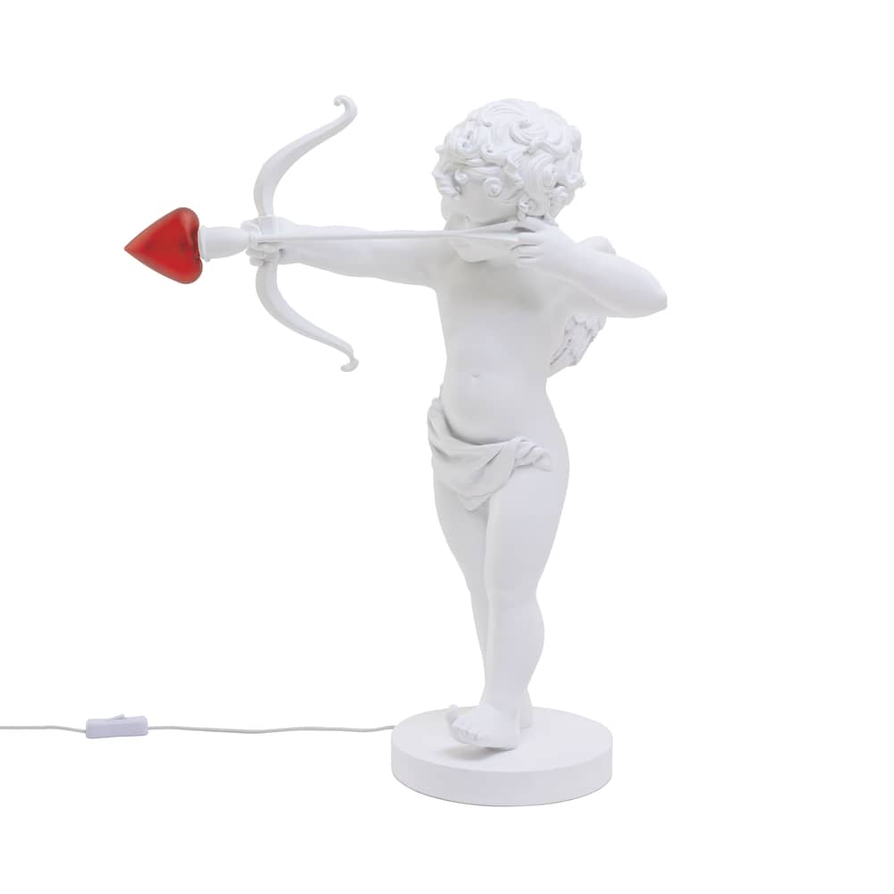Lampe de table Cupid LED plastique blanc / H 63 cm - Seletti - Blanc - Résine