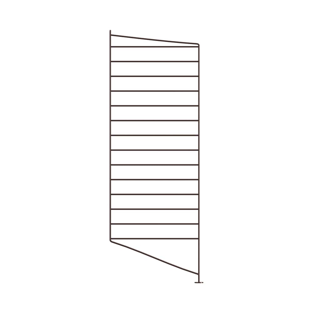 Montant de sol / à l\'unité - H 85 x P 30 cm - String Furniture - Marron foncé - Acier laqué