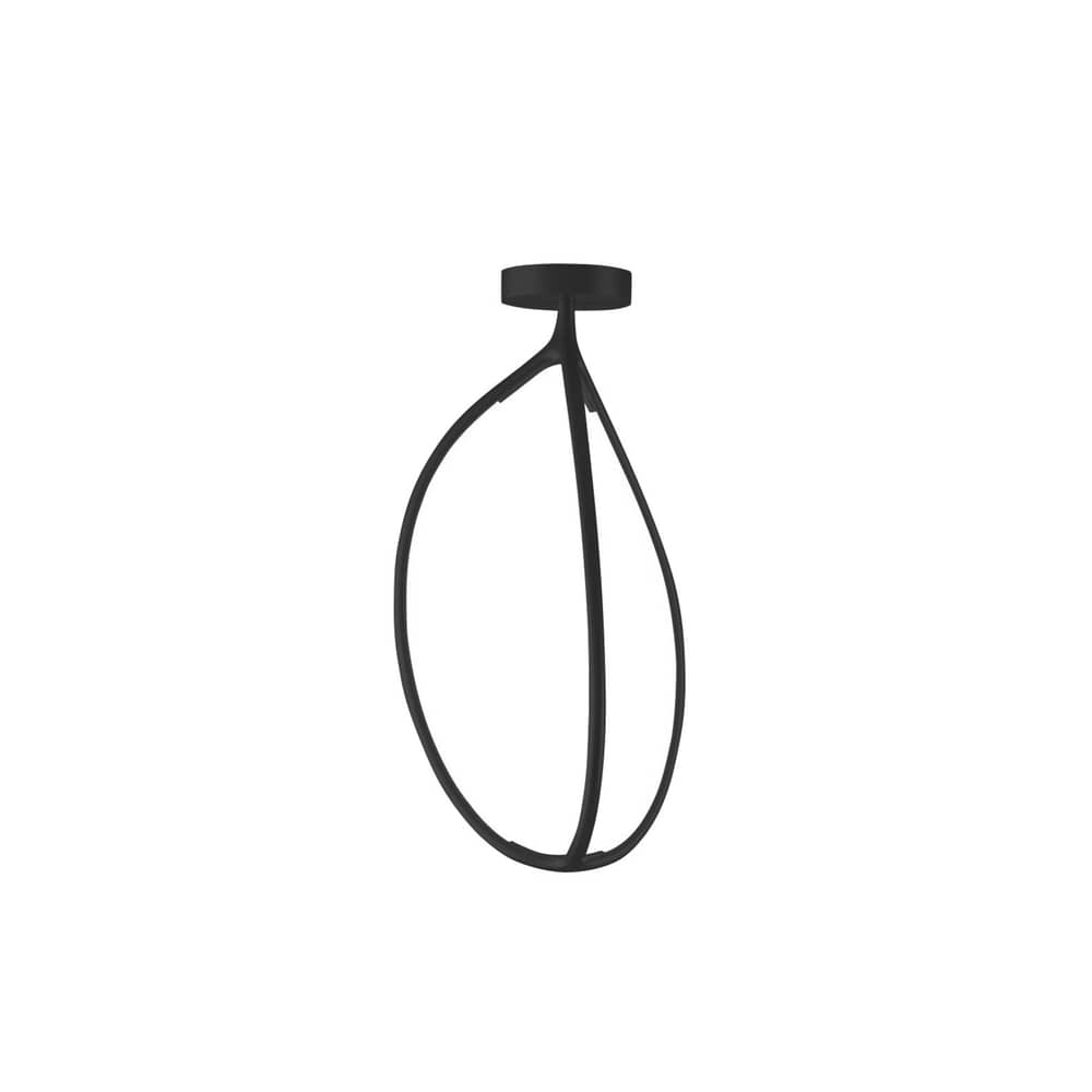 Plafonnier Arrival LED métal noir / Small - H 66 cm / Bluetooth - Artemide - Noir - Aluminium