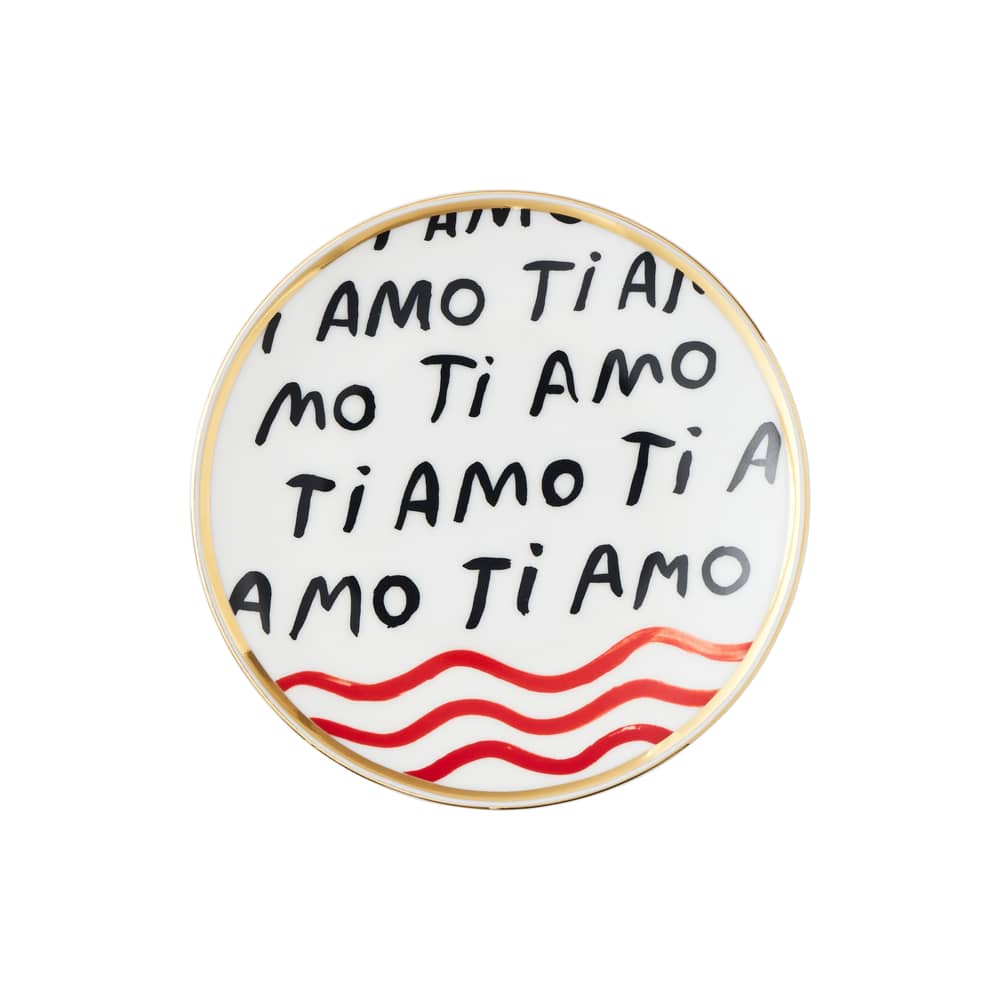 Assiette à dessert Ti Amo / Ø 17 cm - Bitossi Home - Ti Amo - Porcelaine