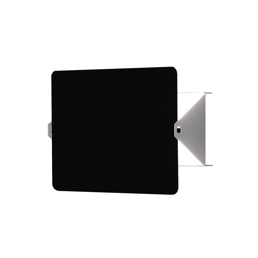  Wall light with plug metal black with E14 pivoting shutter / Charlotte Perriand, 1962 - Nemo - Blanc / Black swivel volet - Painted aluminium, Painted metal