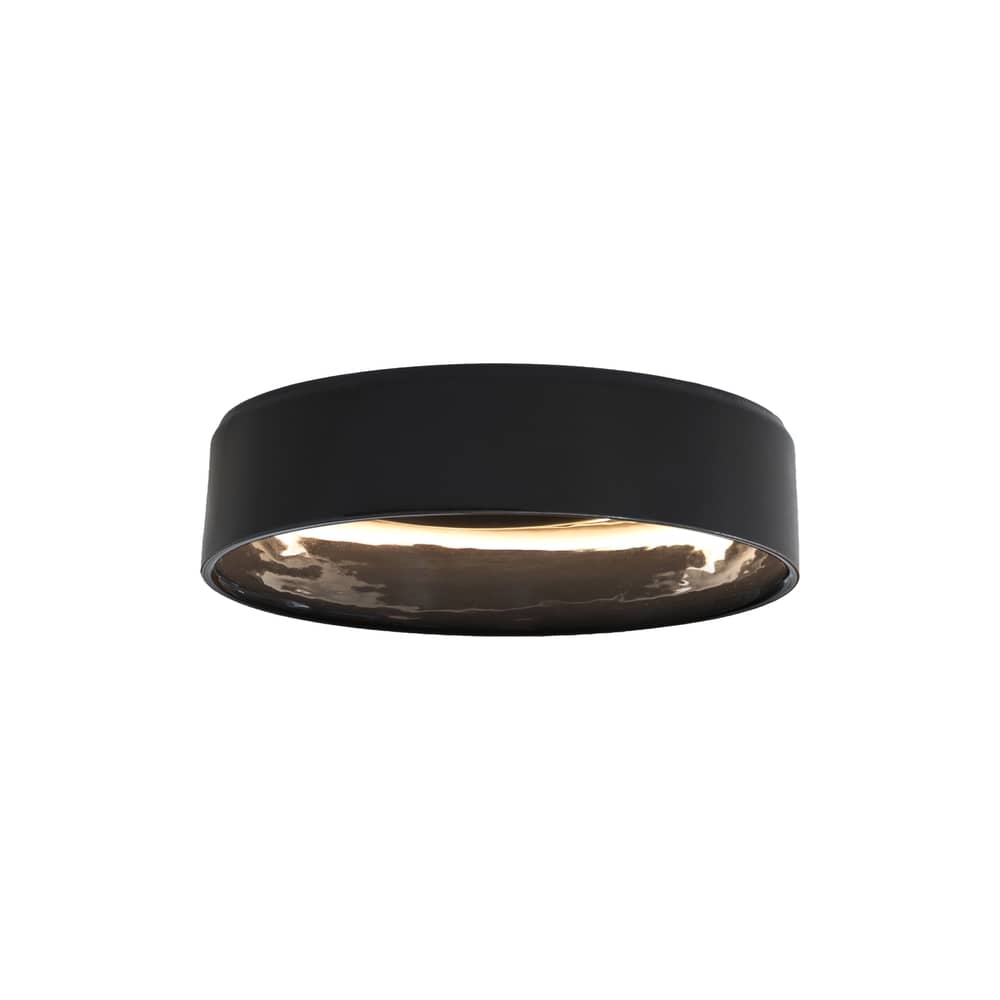 Plafonnier Simphony LED céramique noir / Ø 32 cm - Fontana Arte - Noir - Céramique
