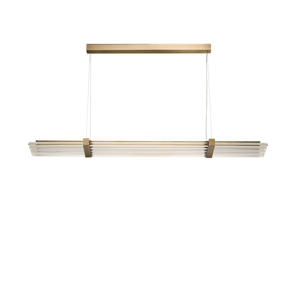 Sospensione Seagull LED materiale plastico trasparente / L 160 cm - DCW éditions - L 160 cm / Bronzo - Alluminio, PMMA