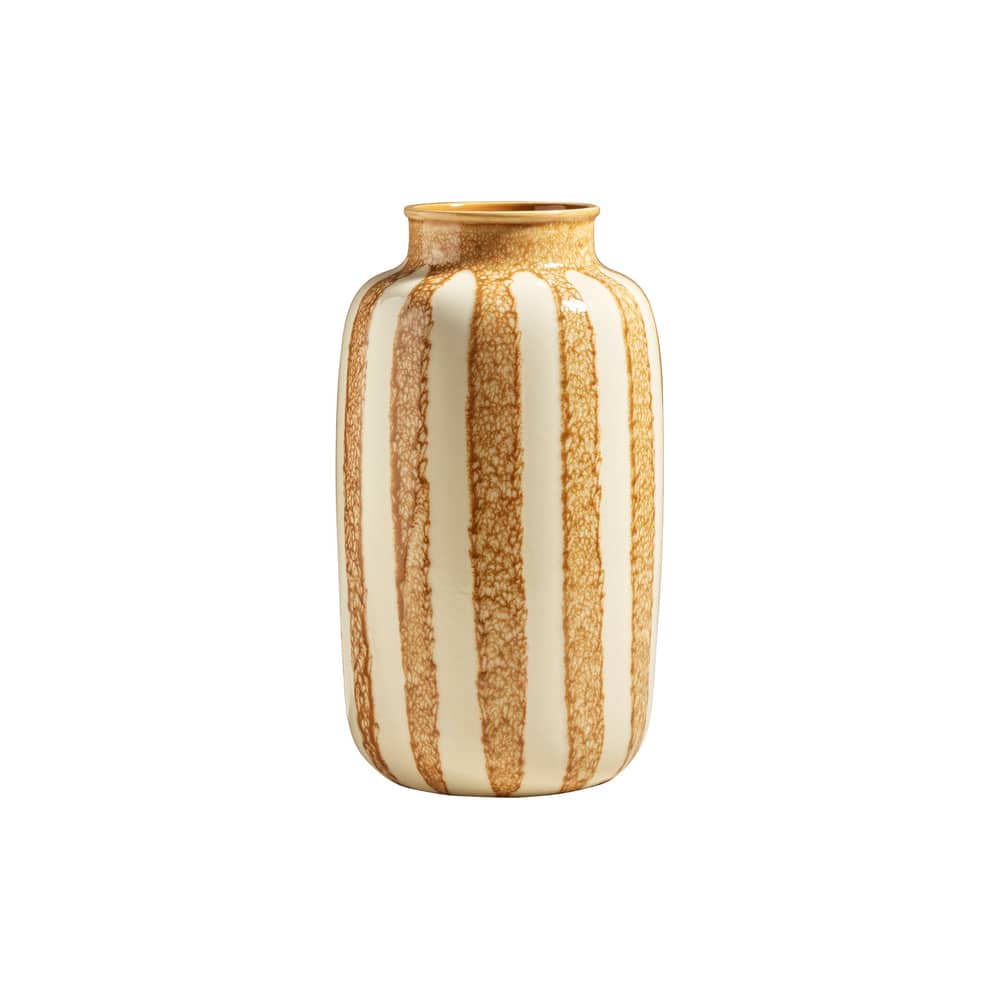 Vase Riviera Large céramique jaune / H 36 cm - Maison Sarah Lavoine - Ambre - Céramique émaillée