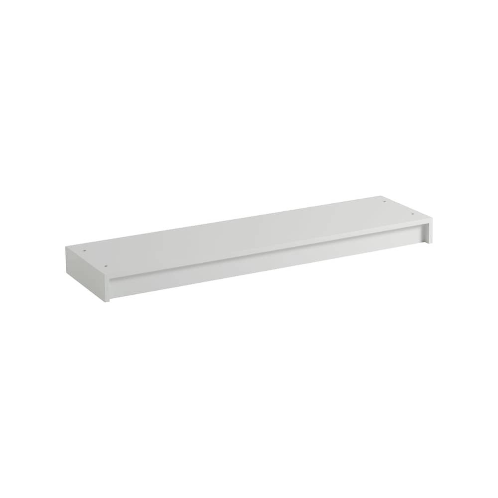 Zubehör  holz grau / Sockel B 131 x T 35 x H 10 cm - Für Module Stacked Medium oder Large - Muuto - Grau - mitteldichte bemalte Holzfaserplatte