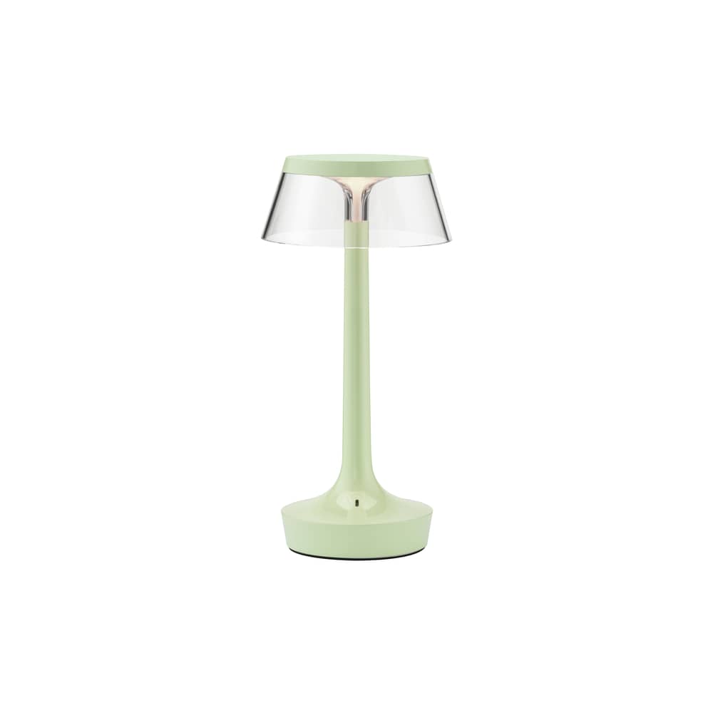 Lampada senza fili ricaricabile Bon Jour Unplugged materiale plastico verde / LED - Dimmer sensibile - Flos - Menta fresca - ABS, PMMA
