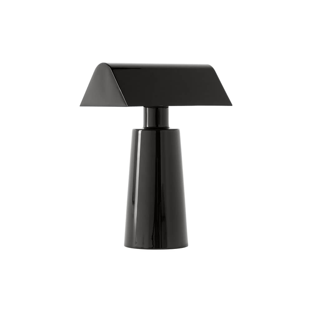 Lampe sans fil rechargeable Caret MF1 métal noir /  H 22 cm - &tradition - Anthracite - Acier laqué