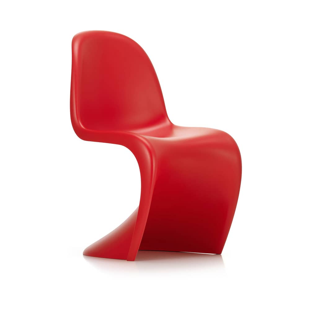 オリジナル本物 VERNER PANTON MIRA-KURVEN ベルベット赤 Vitra Panton Chair Chair - classic red | Made In Design UK
