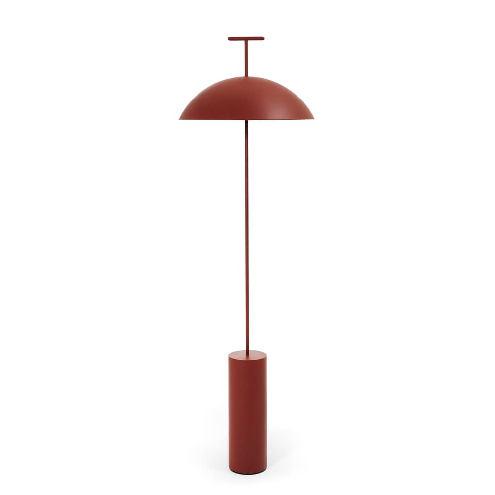 Geen-a Floor lamp metal red / Small reading lamp - H 132 cm - Kartell - Sienna - Powder coated steel