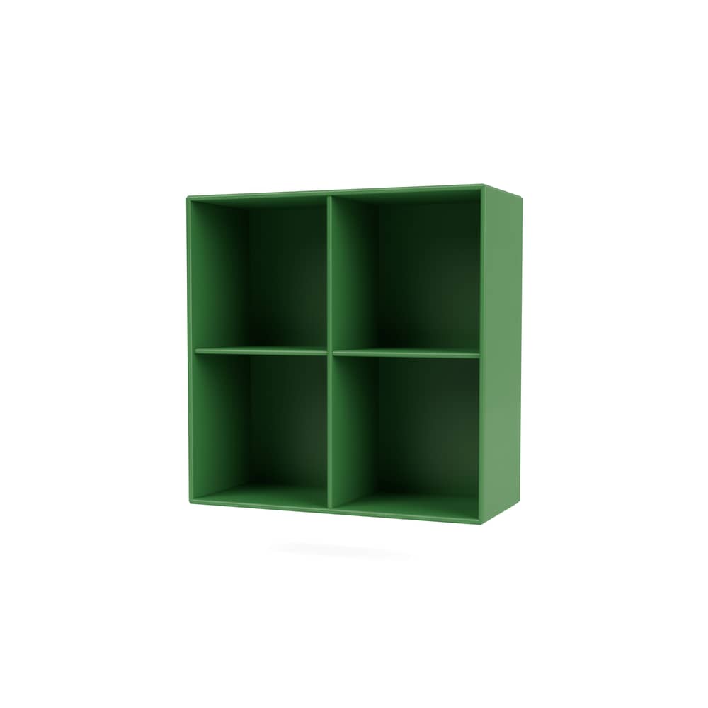 Show Wall storage wood green / W 69.6 x D 30 x H 69.6 cm - MONTANA - Parsley 152 - Lacquered MDF