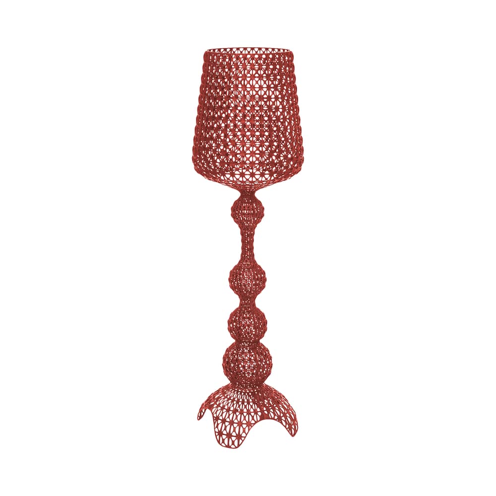 Lampadaire Kabuki Indoor / LED - Kartell - Bordeaux opaque - Technopolymère thermoplastique