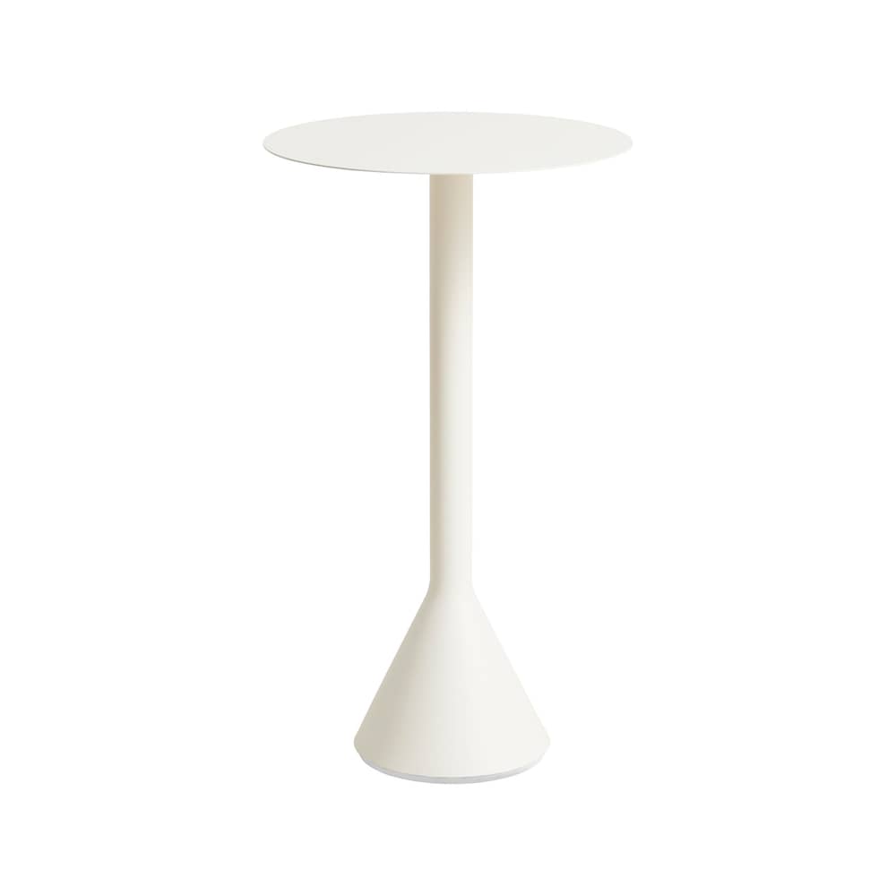 Mange-debout Palissade Cone métal blanc / Ø 60 x H 105 cm  - Bouroullec, 2016 - Hay - Blanc crème - Acier laqué époxy, Béton teinté