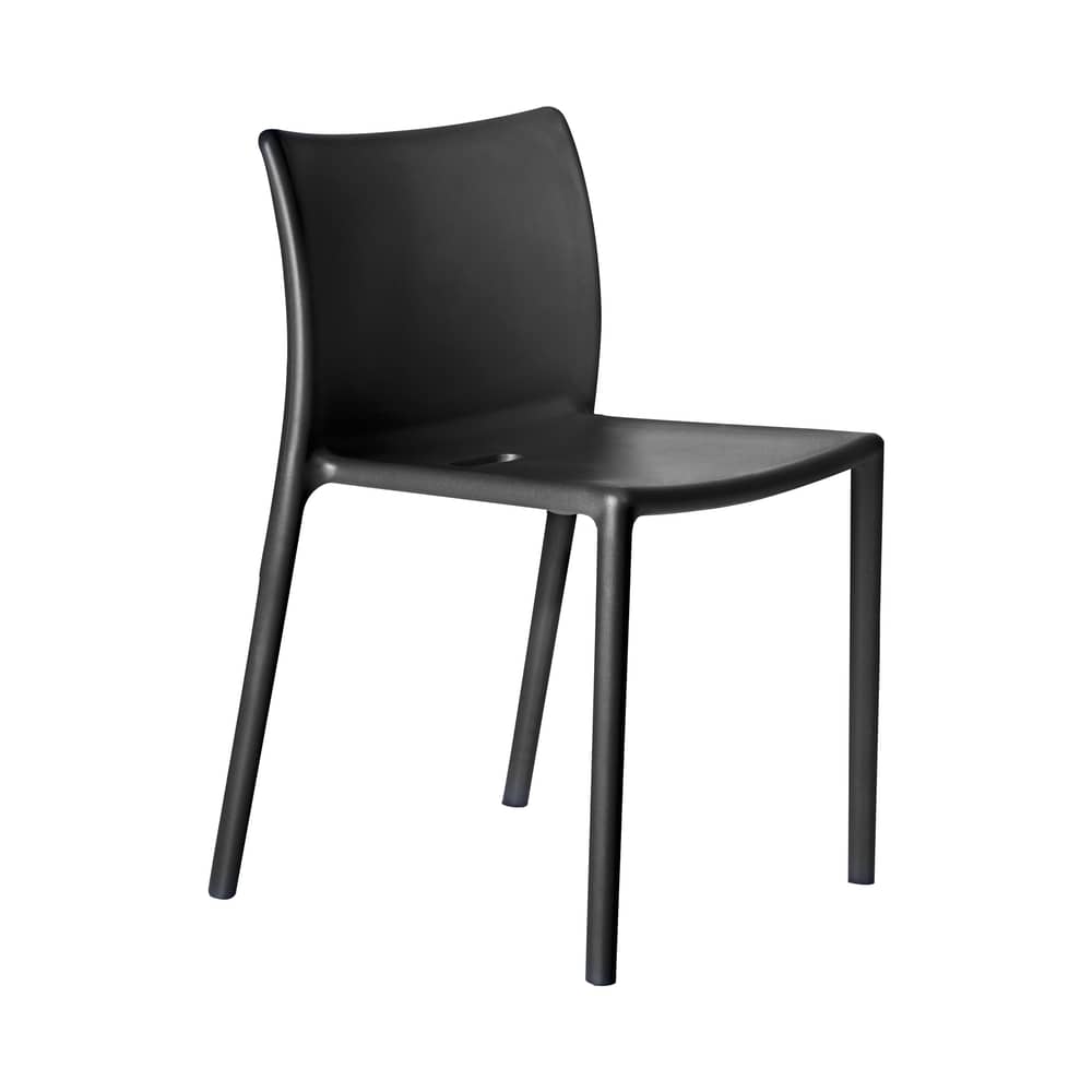 Stacking chair Air-Chair Magis Polypropylene - Black - Plastic