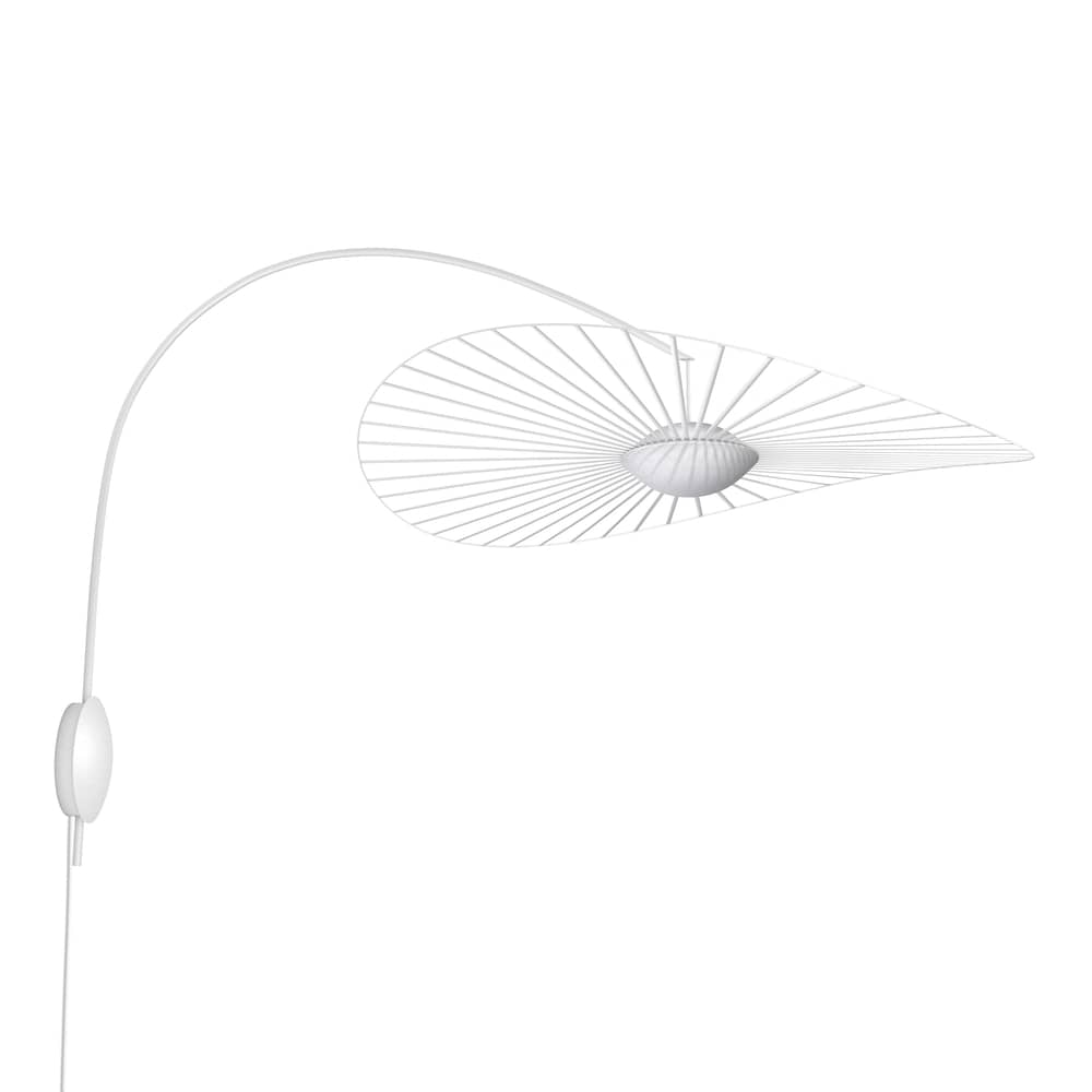 Applique Vertigo Nova LED / Ø 110 cm - Bras rotatif - Petite Friture - Blanc / Diffuseur blanc - Acier, Fibre de verre, Polyuréthane, Verre triplex