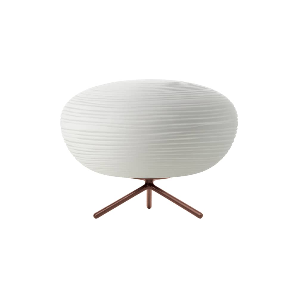 Tischleuchte Rituals 2 glas weiß / Ø 34 cm x H 25 cm - Foscarini - Mit Schalter / weiß - mundgeblasenes Glas