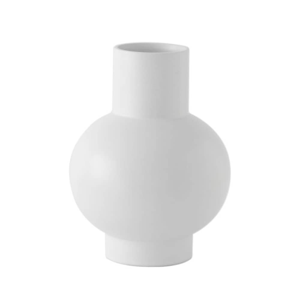 Vase Strøm Extra Large keramik grau / H 33 cm - Keramik / Handgefertigt - raawii - Dunstgrau - Keramik