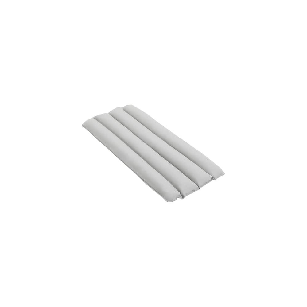  Accessory textile grey / Soft Quilted Cushion - For Palissade Dining Large Armchair - Hay - Light grey - Olefin fabric, Polyurethane foam