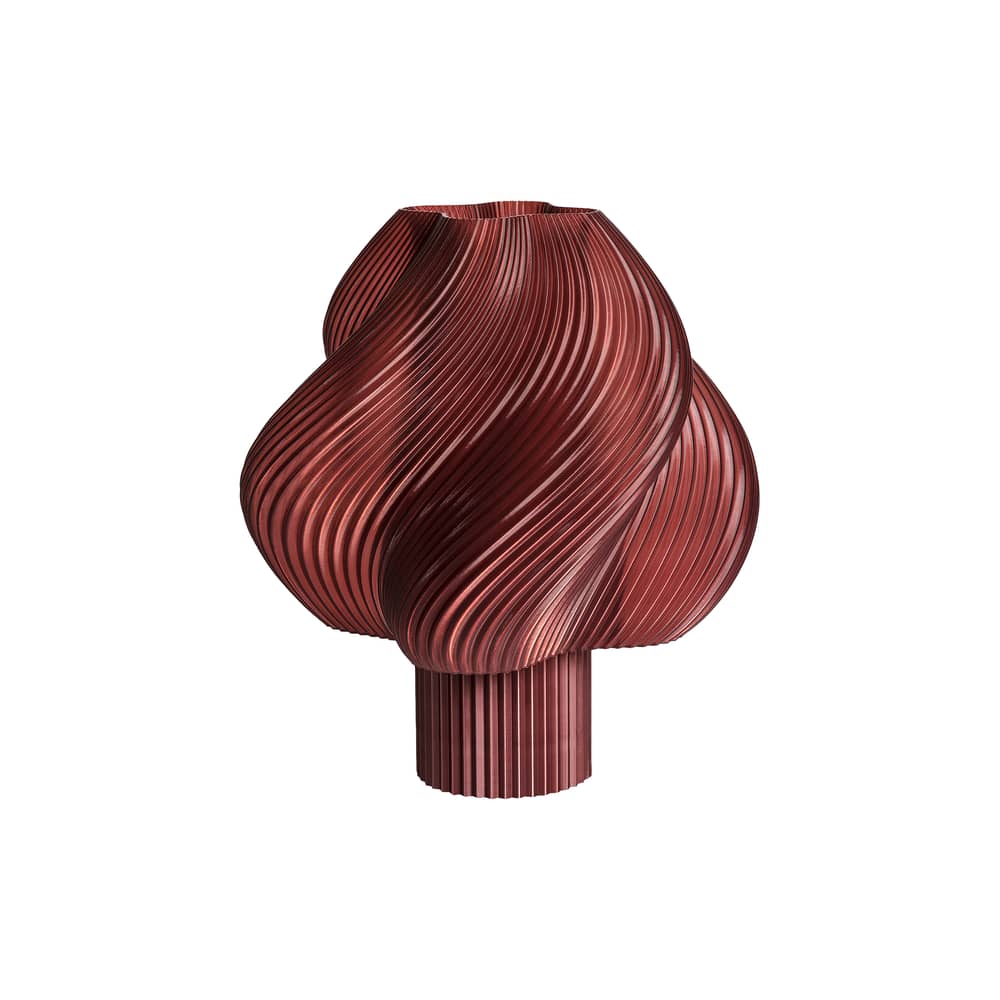 Lampe sans fil rechargeable Soft Serve rouge - CRÈME ATELIER - Cerise - PLA recyclé