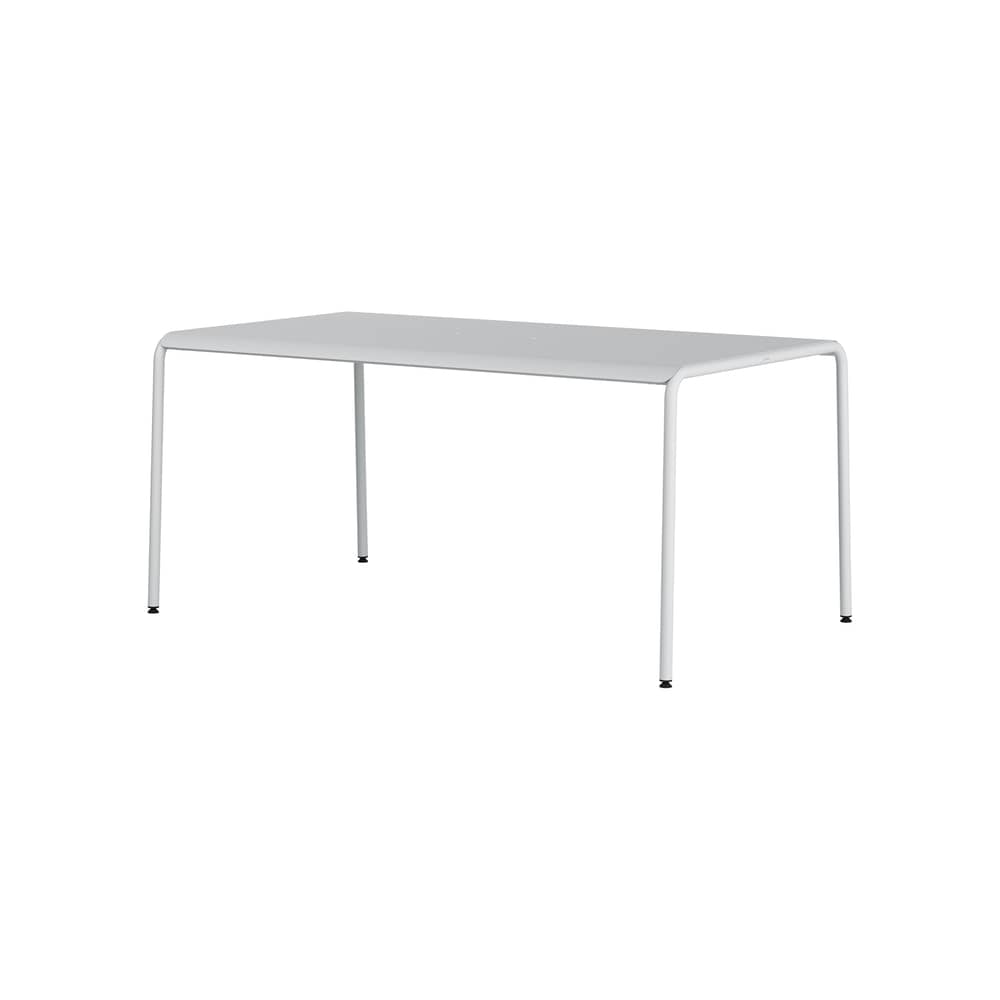 Panorama Rectangular table metal grey / 160 x 90 cm - 6 places - TIPTOE - Chalk grey - Powder coated steel