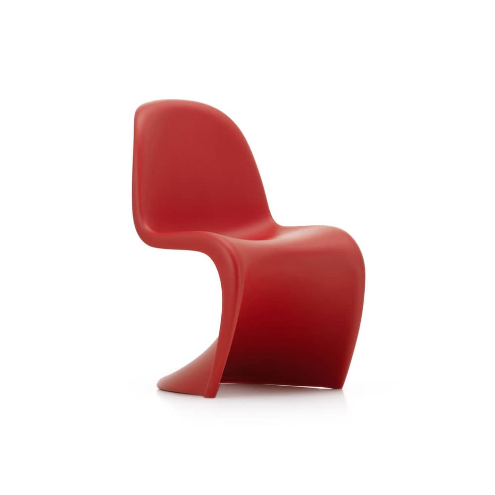 Chaise enfant Panton Junior / By Verner Panton, 1959 - Vitra - Rouge classique - Polypropylène teinté