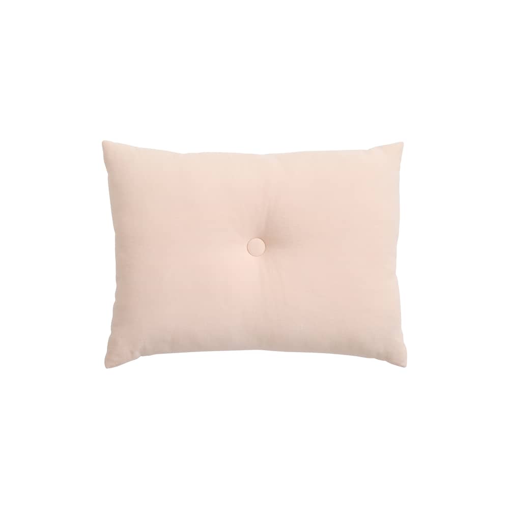 Coussin Dot Lin rose / 60 x 45 cm - Hay - Rose milkshake - Coton biologique, Lin