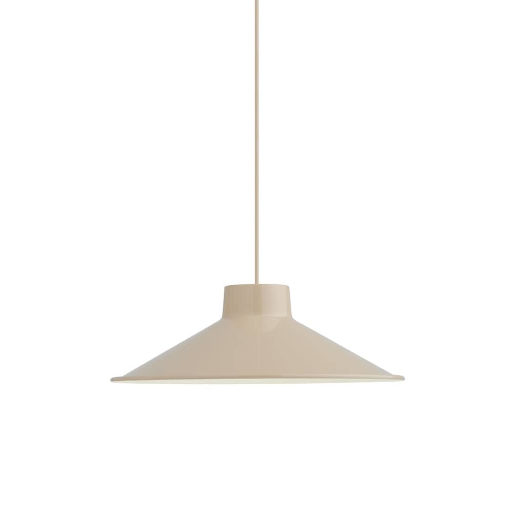 Top Pendant metal beige / Ø 36 x H 12 cm - Steel - Muuto - Sand - Steel