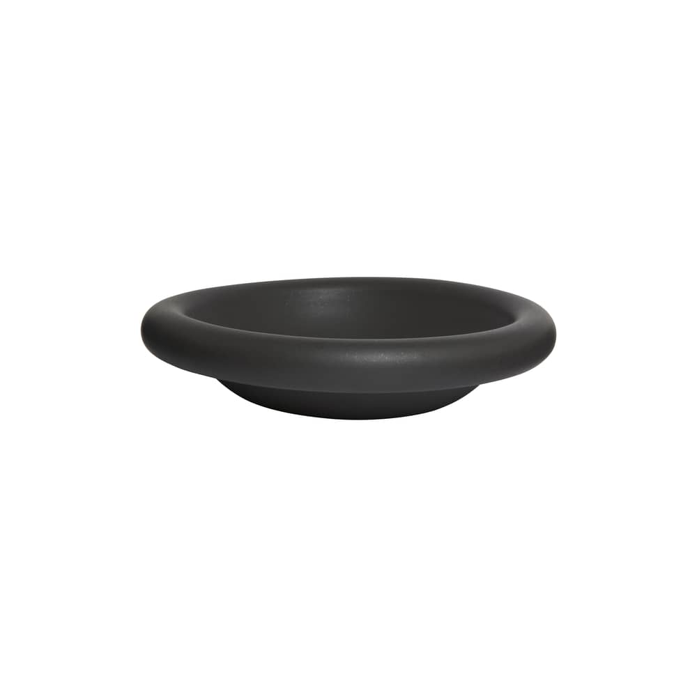 Suppenteller Dough keramik schwarz / Ø 33 x H 7,5 cm - TOOGOOD - Kohle - emaillierter Sandstein