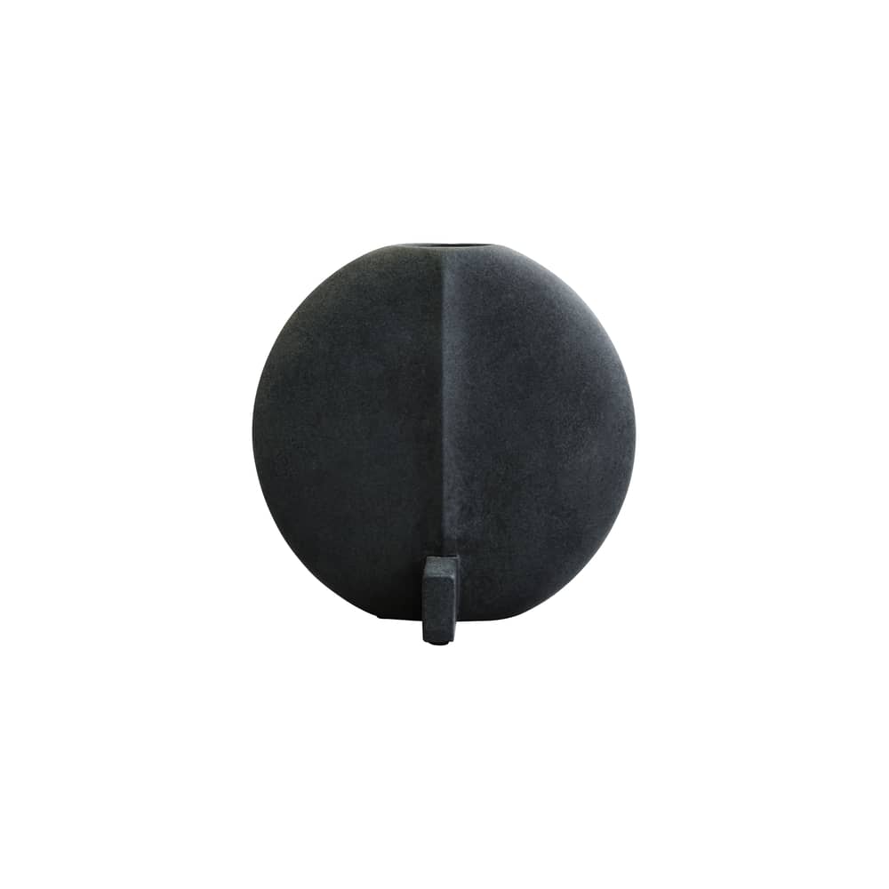 Vaso Guggenheim Small ceramica nero / Ø 23 cm - 101 COPENHAGEN - Nero - Ceramica