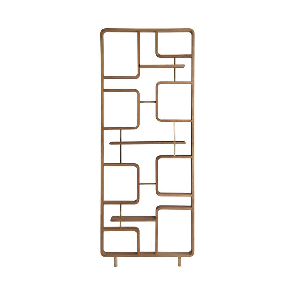 Claustra Partition natural wood / W 90 x H 240 cm - RED Edition - Natural - Varnished solid oak