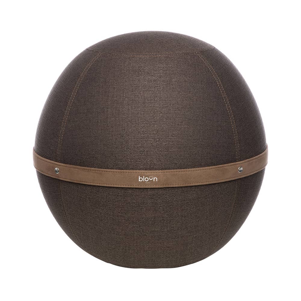 Pouf Original XL / Siège ergonomique - Ø 65 cm / Tissu chiné - BLOON PARIS - Chocolat - PVC, Tissu polyester