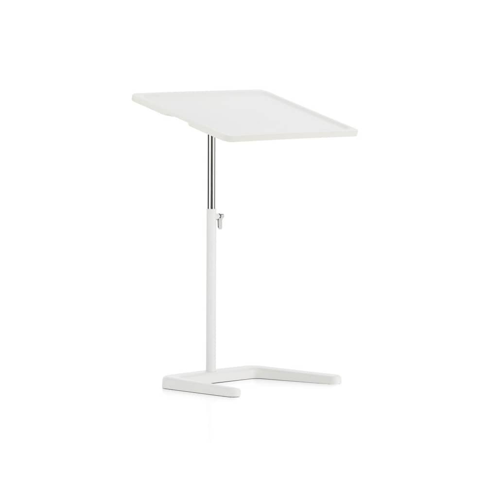 Pult NesTable plastikmaterial weiß / Laptoptisch - Neigbare Tischplatte - Vitra - Weiß - Aluminium, Polyurhethan, Stahl