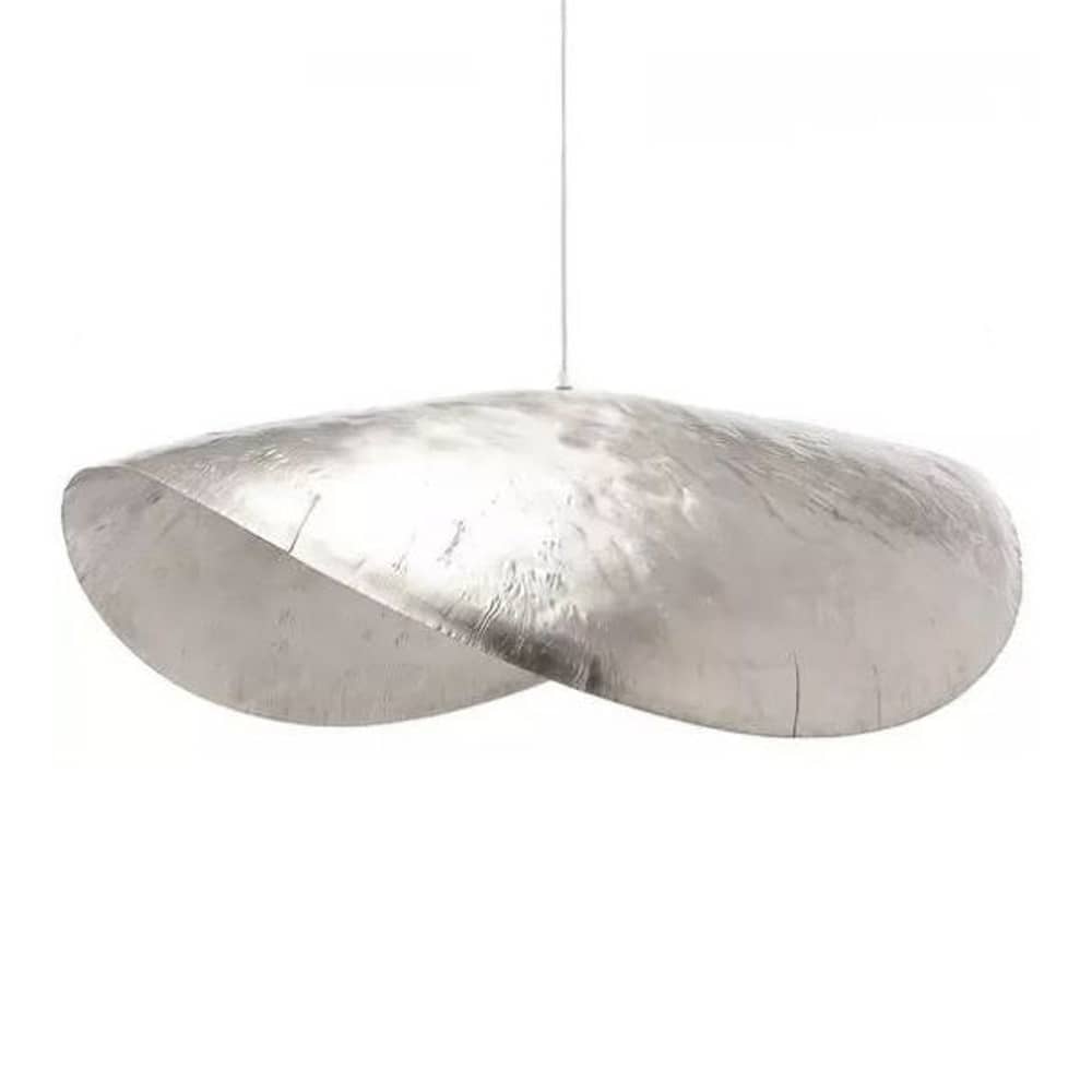 Suspension Brass 96 métal / L 120 cm - Gervasoni - Nickel - Nickel