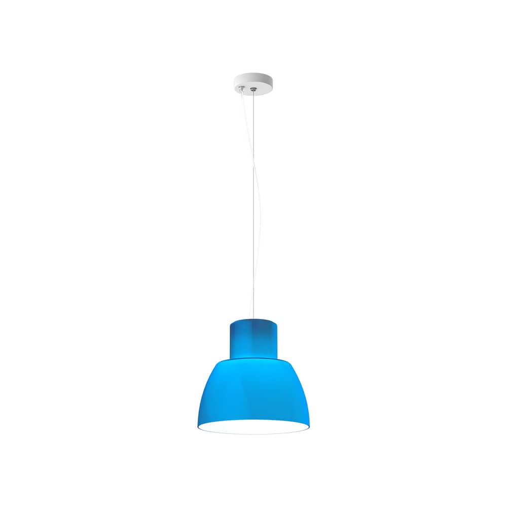 Suspension Lorosae / Ø 30 cm - Álvaro Siza, 1999 - Nemo - Bleu Océan - Verre
