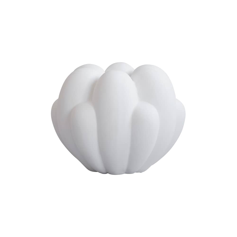Vase Bloom Mini keramik weiß / Ø 35 x H 27 cm - 101 COPENHAGEN - Weiß - Faserbeton, Keramik