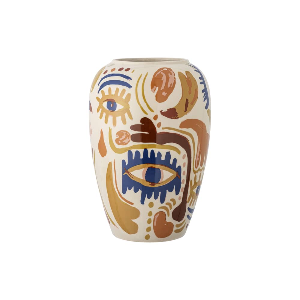 Vase Horus keramik orange / Ø 22 x H 32 cm - Bloomingville - Orange - Sandstein
